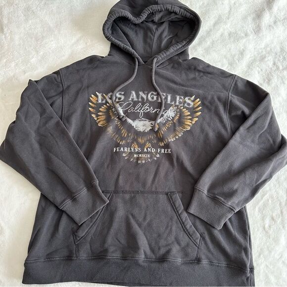 Hollister Graphic Oversized Hoodie Women’s Size Small - Picture 2 of 12